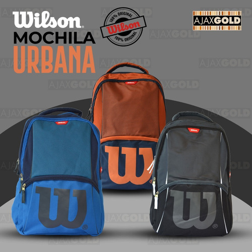 Imagen 5 de 9 de Mochila Wilson Urbana Deportes Reforzada Gym Porta Notebook