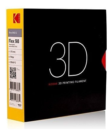 Filamento 3D Kodak TPU Flex 98 de 1.75mm gray