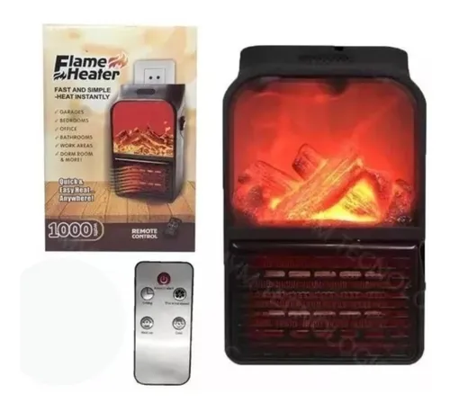 Mini Calentador Eléctrico 1000w Estufa De Pared Con Control