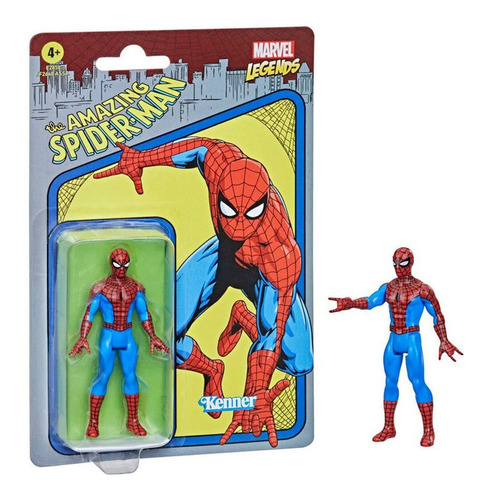 Amazing Spider Man Marvel Legends Retro Kenner 3 3/4 Hasbro