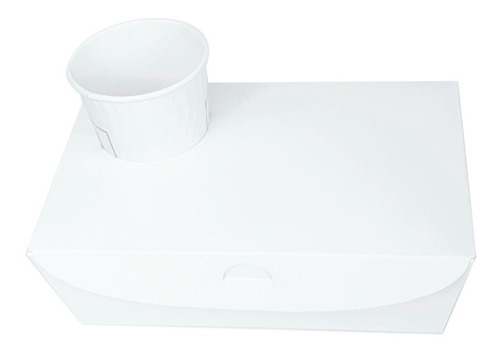 50 Caja Con Portavaso Para Take Away De Café 23x15x7,5cm Dx