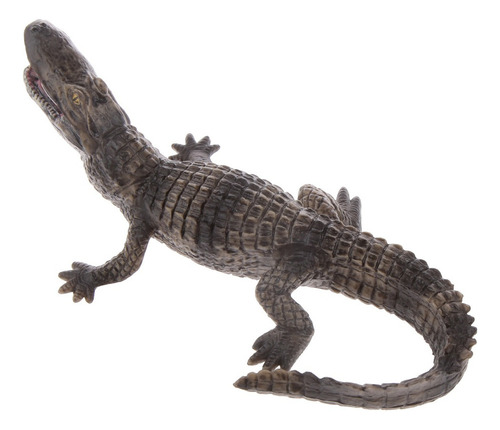 Realista Del Reptil Cocodrilo Modelo Decorativo Figura De