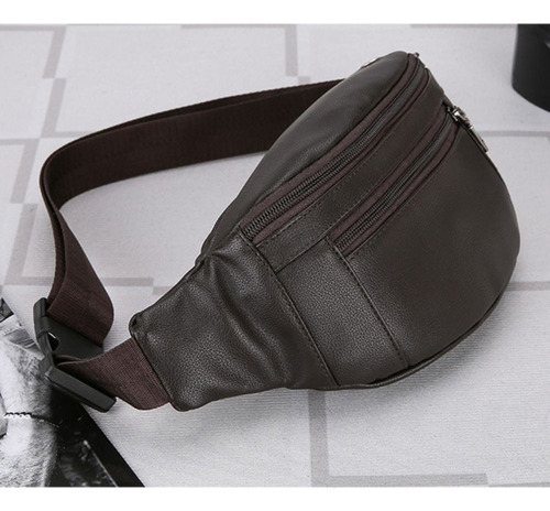 Riñonera, Bandolera De Piel, Paquete De Lujo Para Hombre