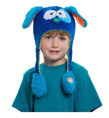Imagen 1 de 6 de ¡ Sombrero Divertido Gorro Hat Flipper Puppy Mascota Azul !!
