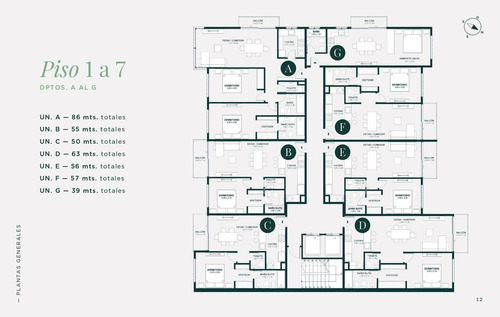 Imagen 12 de 16 de Departamento De 2 Ambientes De 63 Mts Totales Con Balcón Y Cochera Fija Opcional.