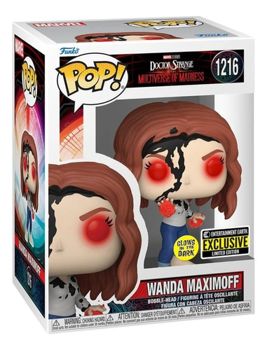 Funko Pop Marvel Doctor Strange Wanda Maximoff Gitd Ee Exc.