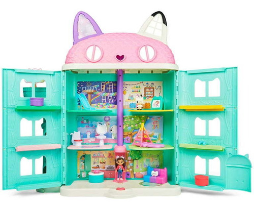 Casa Gabby Dollhouse Amoblada C/sonidos Y Muñeca - Original