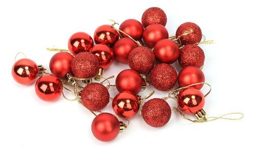 Bola De Decoración De Árbol De Navidad, 24 Unidades, Para Co