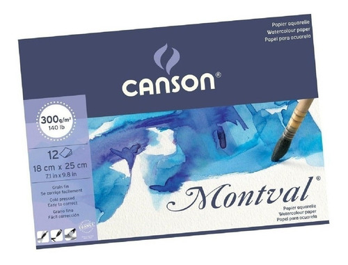 Imagen 3 de 4 de Set Block Canson Montval + Acuarelas Reeves X 12