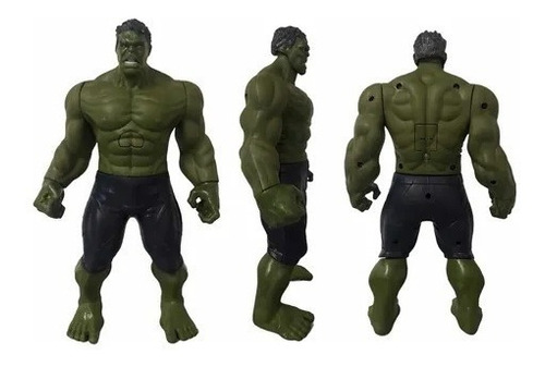 Muñeco Hulk Verde Con Luz Y Sonido Alternativo 30cm En Caja