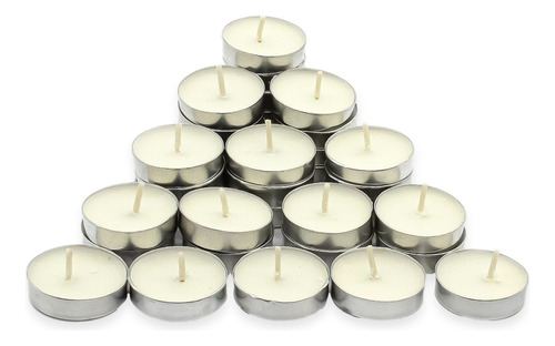 Velas Tealights De Cera Flotantes Cubierta De Lamina 50 Pzs