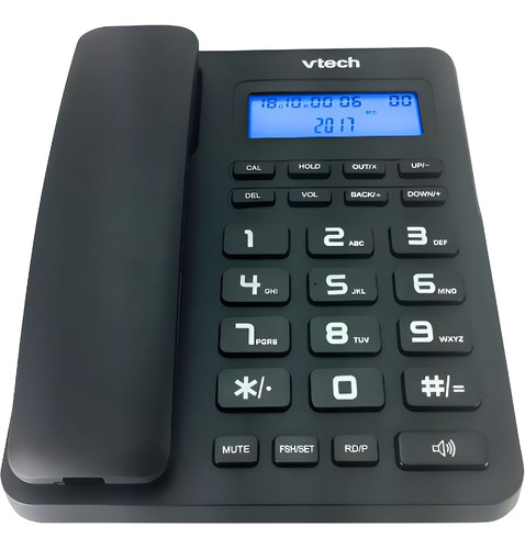 Vtc500 Teléfono Analógico, Unilinea, Pantalla Lcd, 3 Líneas