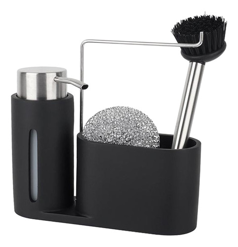 Dispensador De Jabón De Cocina Esponja Y Cepillo