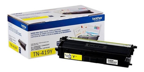 Toner Laser Brother Tn-419y Yellow 9000 Paginas Original