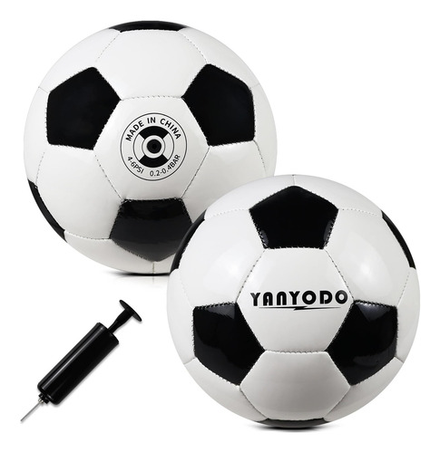 Yanyodo Durable 6 Mini Tamaño 2 Bola De Fútbol Bola De Bola