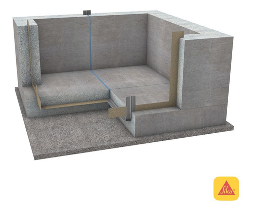 Imagen 4 de 6 de Sika Waterstop Cinta De Pvc O-15 Para Juntas De Hormigón 15m