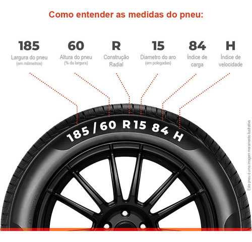Pneu Aro 15 185/60r15 Continental Ultracontact 84h