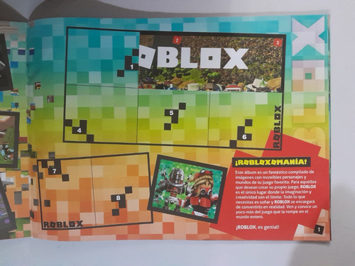 Álbum De Figuritas Roblox Excelente Con 25 Pegadas (Usado)