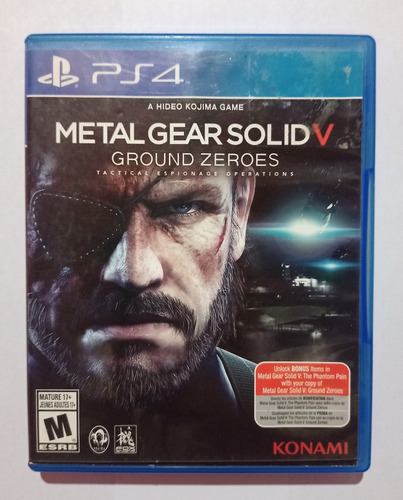 Metal Gear Solid V Ground Zeroes Ps4 Fisico Impecable!