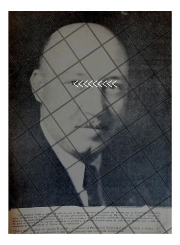 Afiche Retro Club De Leones. Joaquin Garza Y Garza 1944