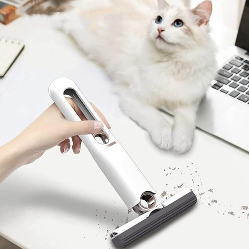 Rodo Portátil Mini Mop Esfregão Limpeza Mesa Cozinha Sala Cor Branco