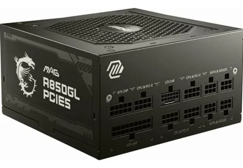 Fuente De Poder Msi A850gl Mag 850w 80 Plus Gold Pcie5.1 Atx