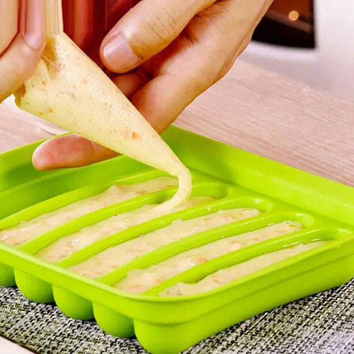 4 Moldes Para Hacer Salchichas, Silicona, Jamón