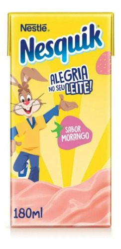 Bebida Láctea Nesquik Nestlé Morango Tp Com 180ml