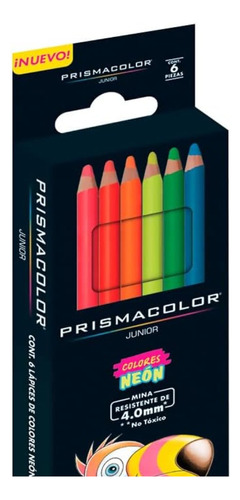 Prismacolor Junior Set 6 Lapices De Colores Pastel