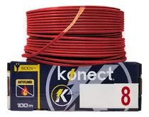 Comprar Cable Electrico Cca Konect Calibre 8 Rojo 100 Metros 1 Pzs