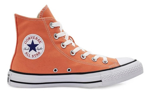 Converse Chuck Taylor Allstar Hi Clasica Naranja Botita Bota