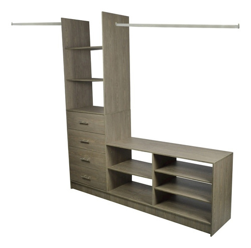 Closet Horizontal 4 Cajones Pueblo 240cm Color Encino