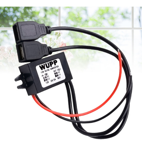 Fonte De Alimentação Usb Dupla Com Conversor Dc 12v A 5v 3a