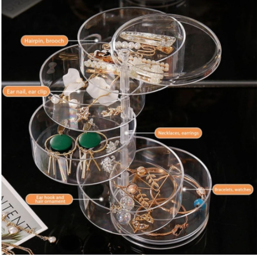 Caja De Almacenamiento De Joyas Giratoria