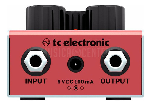 Pedal de guitarra Tc Electronic Blood Moon Phaser, color rojo
