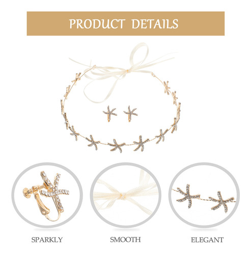 Diadema Decorativa Con Forma De Estrella De Mar, Elegante