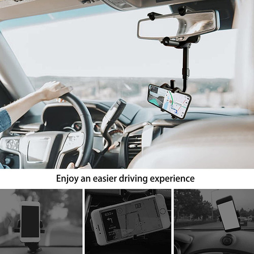 1 Soporte Para Teléfono De Coche Giratorio Y Retráctil De 36