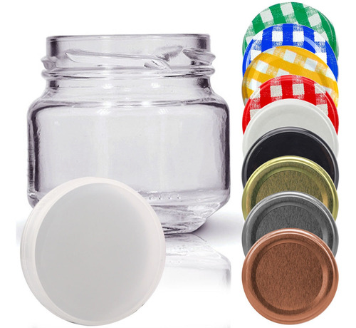 Imagem 1 de 2 de 12 Potes De Vidro Pate 120ml Com Tampa