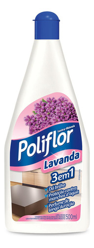 Lustra Móveis Perfumado Poliflor 500ml Lavanda