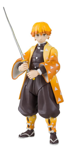 Boneca Demon Player Zenitsu Agatsuma 14cm Candide