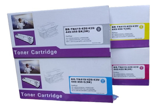 Pack De Toner Compatible Tn-419bk/c/y/m