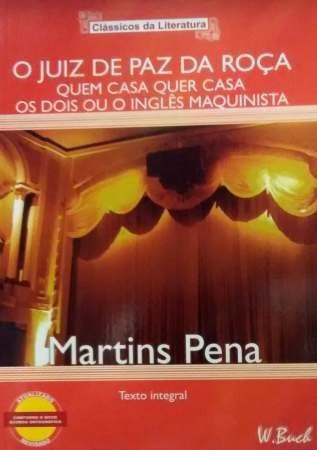 Livro O Juiz De Paz Da Roça - Martins Pena