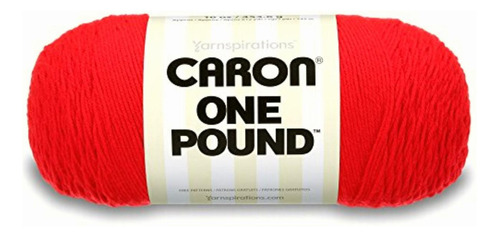 Spinrite Caron-one Pound Yarn, Scarlet