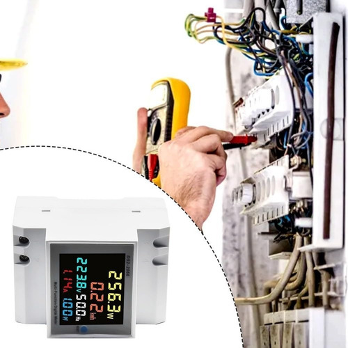 Voltímetro Digital Lcd Ac Amperímetro Ac40-450v Multímetro 6