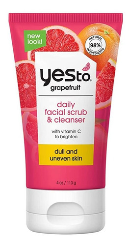Exfoliante Facial Diario Yes To Grapefruit, De 4 Onzas