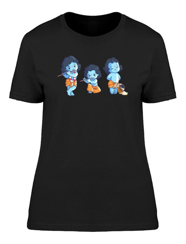 Conjunto De Tres Krishna Camiseta De Mujer