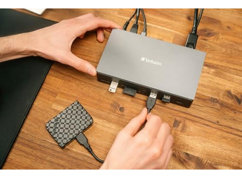Verbatim Usb-c Pro Docking Station 17 En 1 Hub Multiport