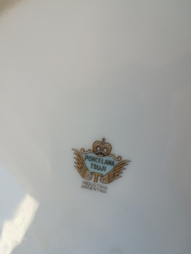 Juego De Vajilla Porcelana Tsuji 108 Piezas Blanco Floreado