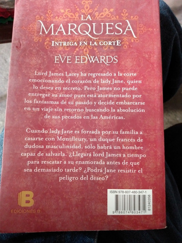 La Marquesa Intriga En La Corte. Eve Edwards (Usado)