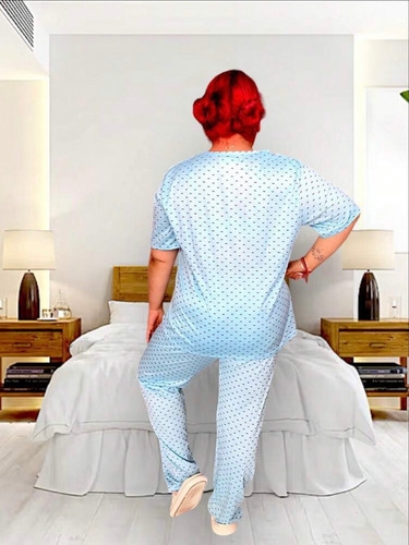 Pijama Dama Talla Plus 4xl Amplia Stretch Suave Ligera